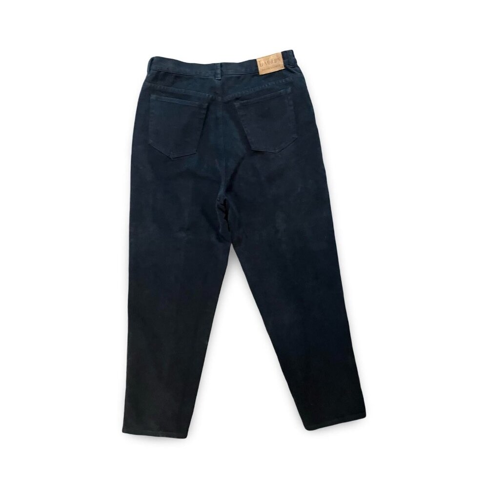 Lauren Ralph Lauren Pincord Corduroy Pants Womens Blue Straight Leg Size 16 - Picture 2 of 7